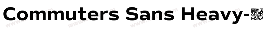 Commuters Sans Heavy字体转换
